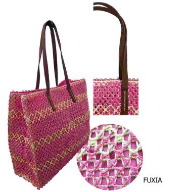 Borsa mare shopping bicolor Too Chic