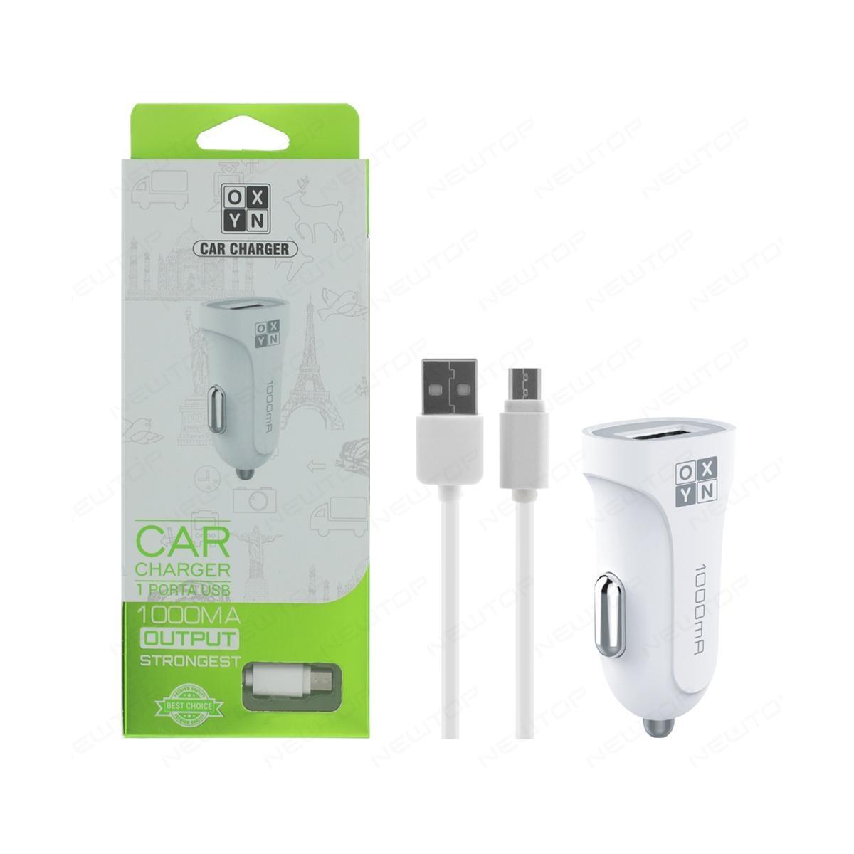 Oxyn caricabatterie auto 1.0 A 1 USB con cavo micro usb