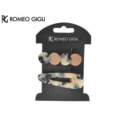Clip capelli nero Romeo Gigli