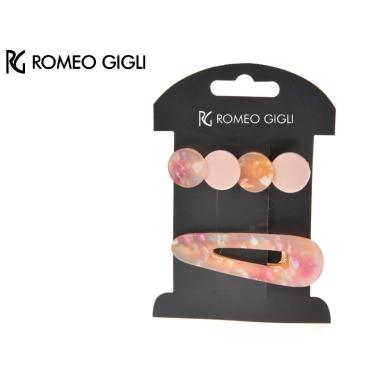 Clip capelli rosa Romeo Gigli