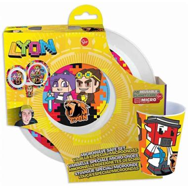 Set pranzo 3 pezzi micronde Lyon Gamer