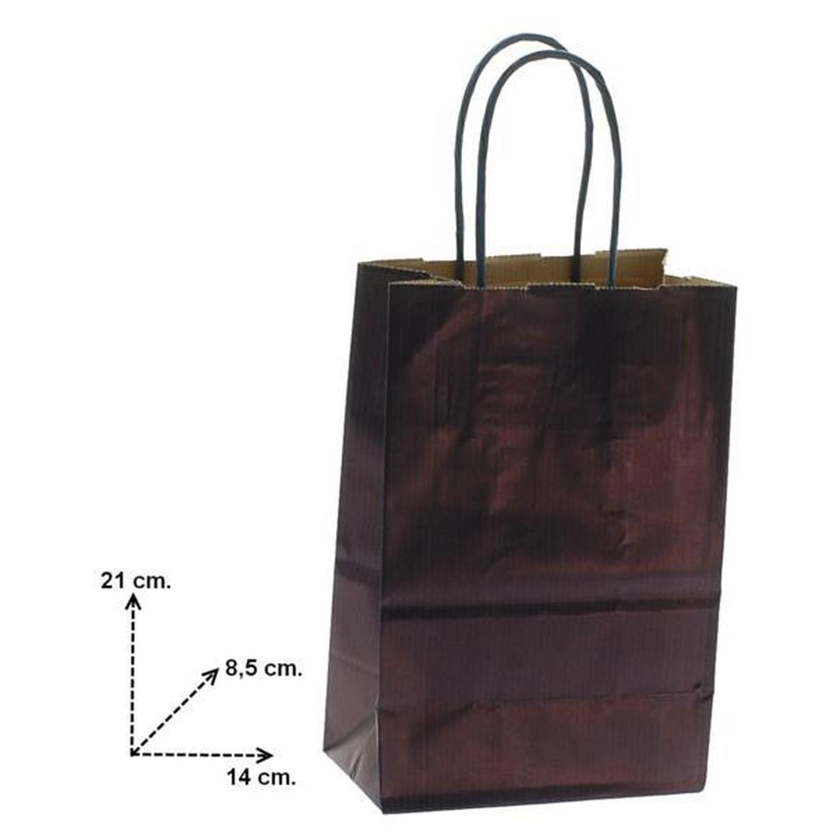 Shopper in carta h.21 x l.14 x p.8 cm colore blu notte