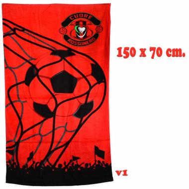 Telo mare rossonero 70x140 cm