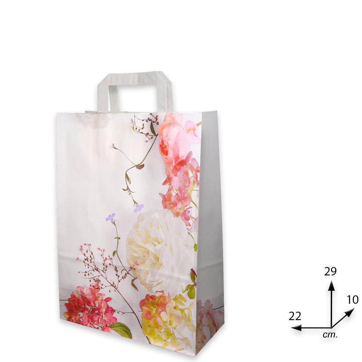 Shopper in carta h.29 x l.22 x p.10 cm fantasia garden
