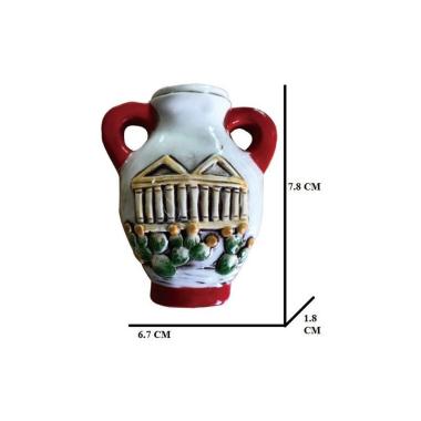 Calamita anfora con tempio