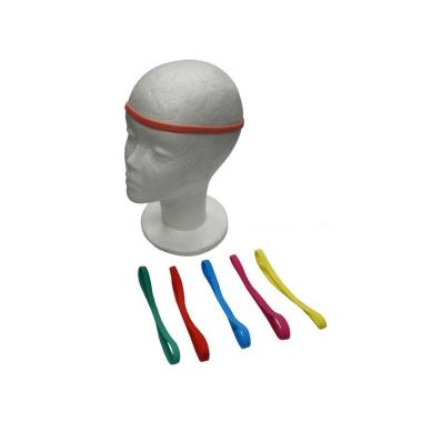 Fascia elastico per capelli colori assortiti in box da 24 pezzi