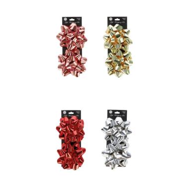 Set 2 coccarde natalizie d12,5 cm
