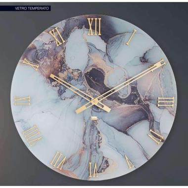 Orologio da parete in vetro temperato Paradise D.80 cm