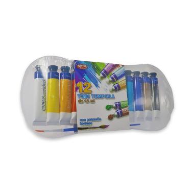Tempera in tubo astuccio da 12 pz.