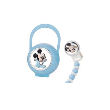 Set spilla + porta ciuccio Baby Mikey Mouse