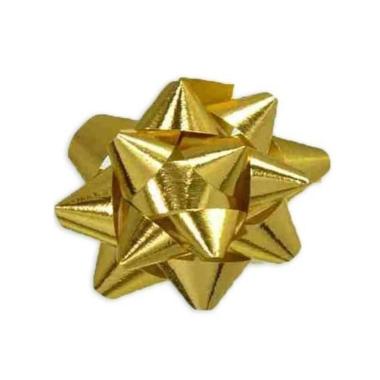 Coccarde adesive metallizzate oro 10 mm.