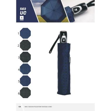 Ombrello mini automatico in poliestere Blue Drop