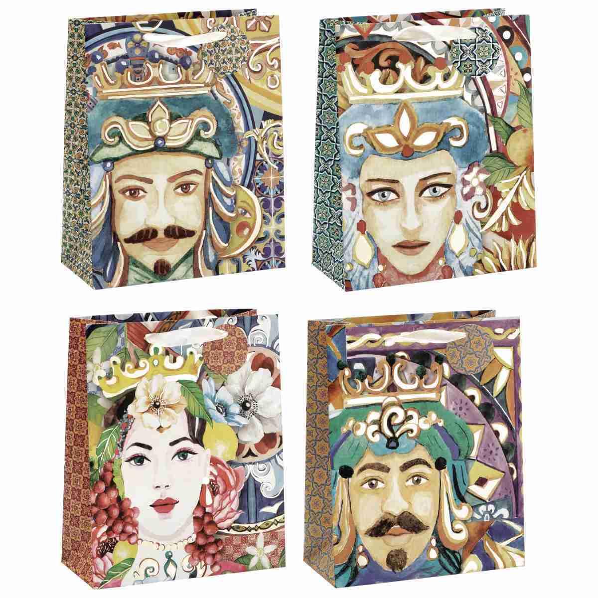 Shopper in carta Mori Siciliani 26x12x h.32 cm