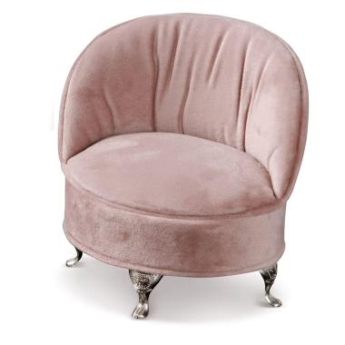 Portagioie in velluto sofa' 14x11xh.13 cm