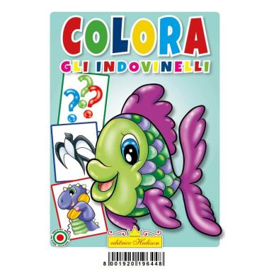 Libro da colorare gli indovinelli<BR>