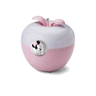 Lampada mela bimba Minnie rosa 11,5x11,5x h.11 cm Valenti