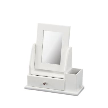 Portagioie con specchio in mdf 24x10x27 cm