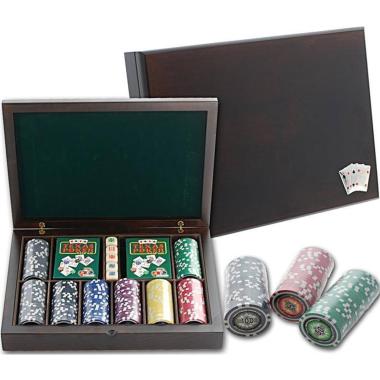 Scatola da gioco legno extra lusso 200 fiches