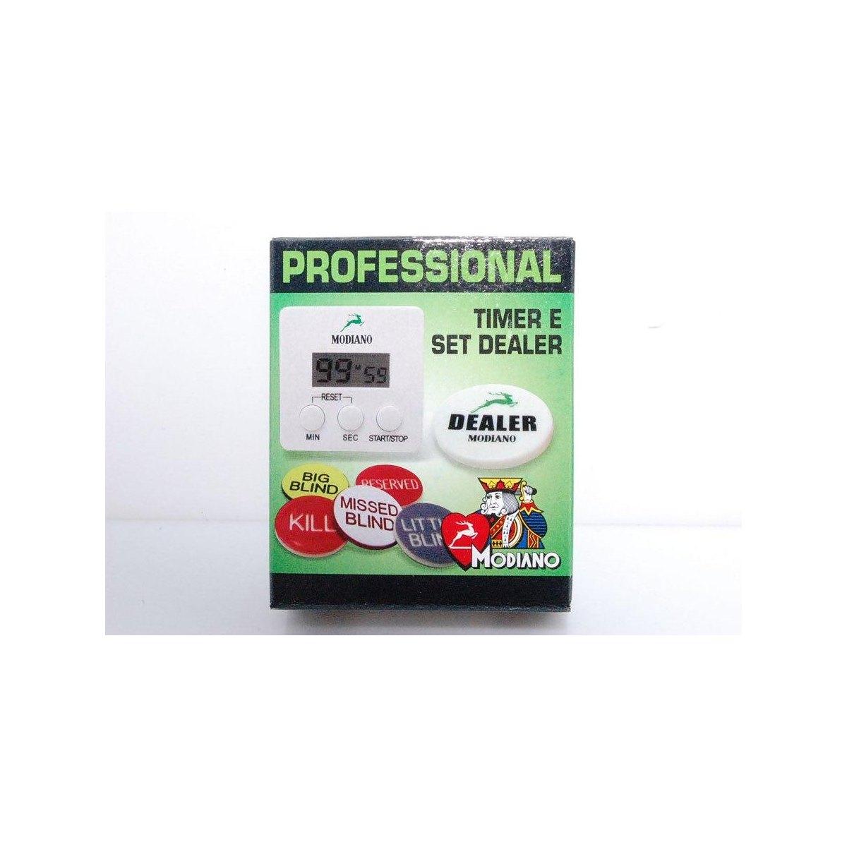 Set professionale timer e dealer Modiano