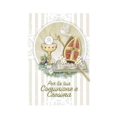 Biglietto auguri comunione/cresima assortiti