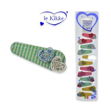 Clic clac c/cuori strass