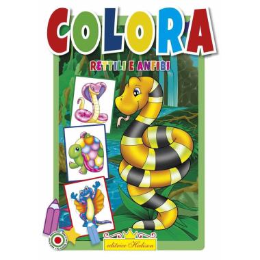 Libro da colorare Rettili e Anfibi