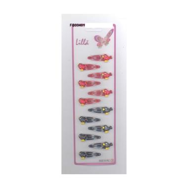 Clic clac cm4 c/uccellino rosso/blu metallo senza nichel, plastica