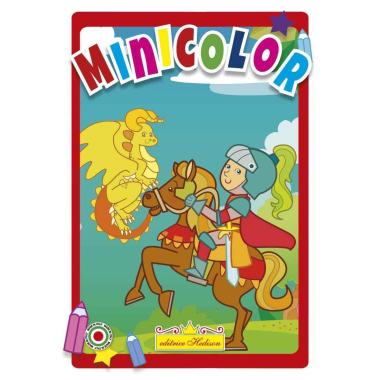 Minicolor 15x21 cm libro da colorare cavaliere e dragone