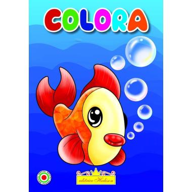 Minicolor 15x21 cm libro da colorare pesce