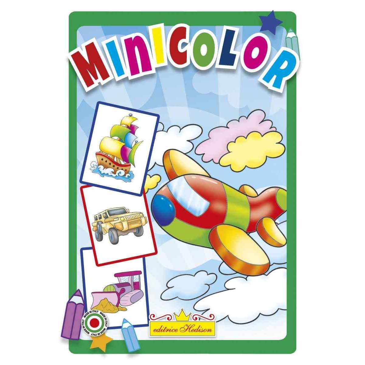 Minicolor 15x21 cm libro da colorare camion