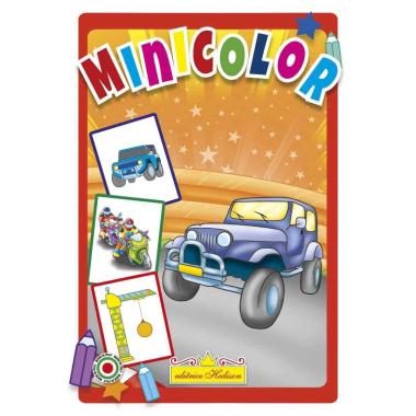 Minicolor 15x21 cm libro da colorare e scrivere mezzi di trasporto