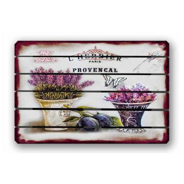 Art pallet 40x60 white - l'herbier provencal