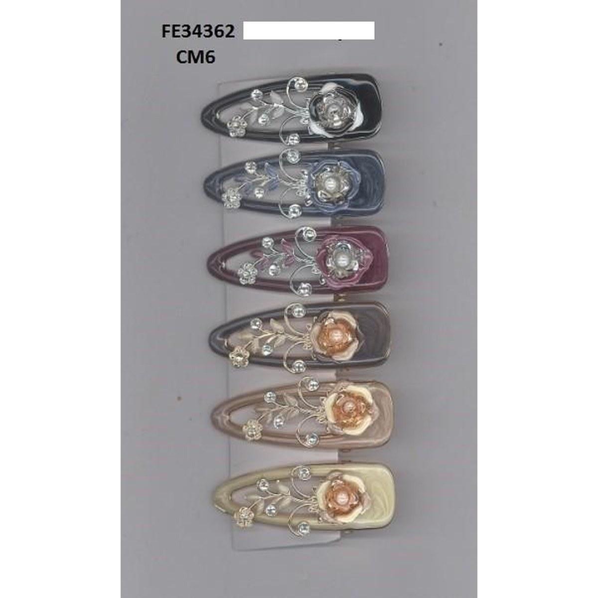 Becco 6 cm c/rosa oro/argento metallo senza nichel Lillà