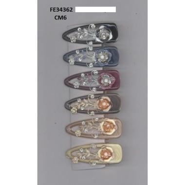 Becco 6 cm c/rosa oro/argento metallo senza nichel Lillà