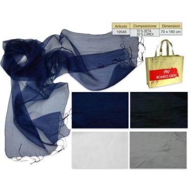 Sciarpa  romeo gigli milano 70% seta 30 % lurex