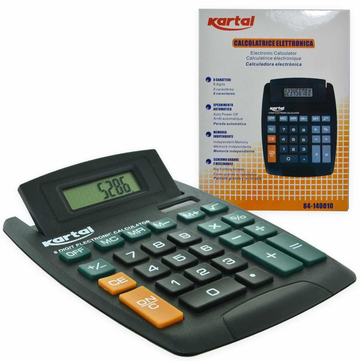 Calcolatrice grande da banco  8 cifre misure  13 X 18 CM