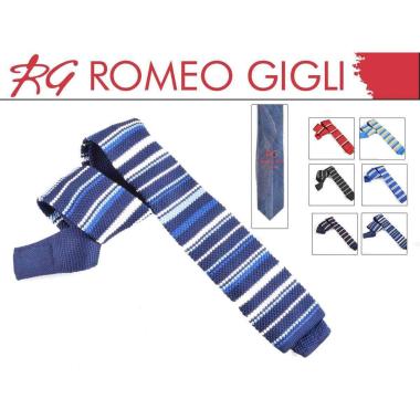 Cravatta maglina rigata romeo gigli